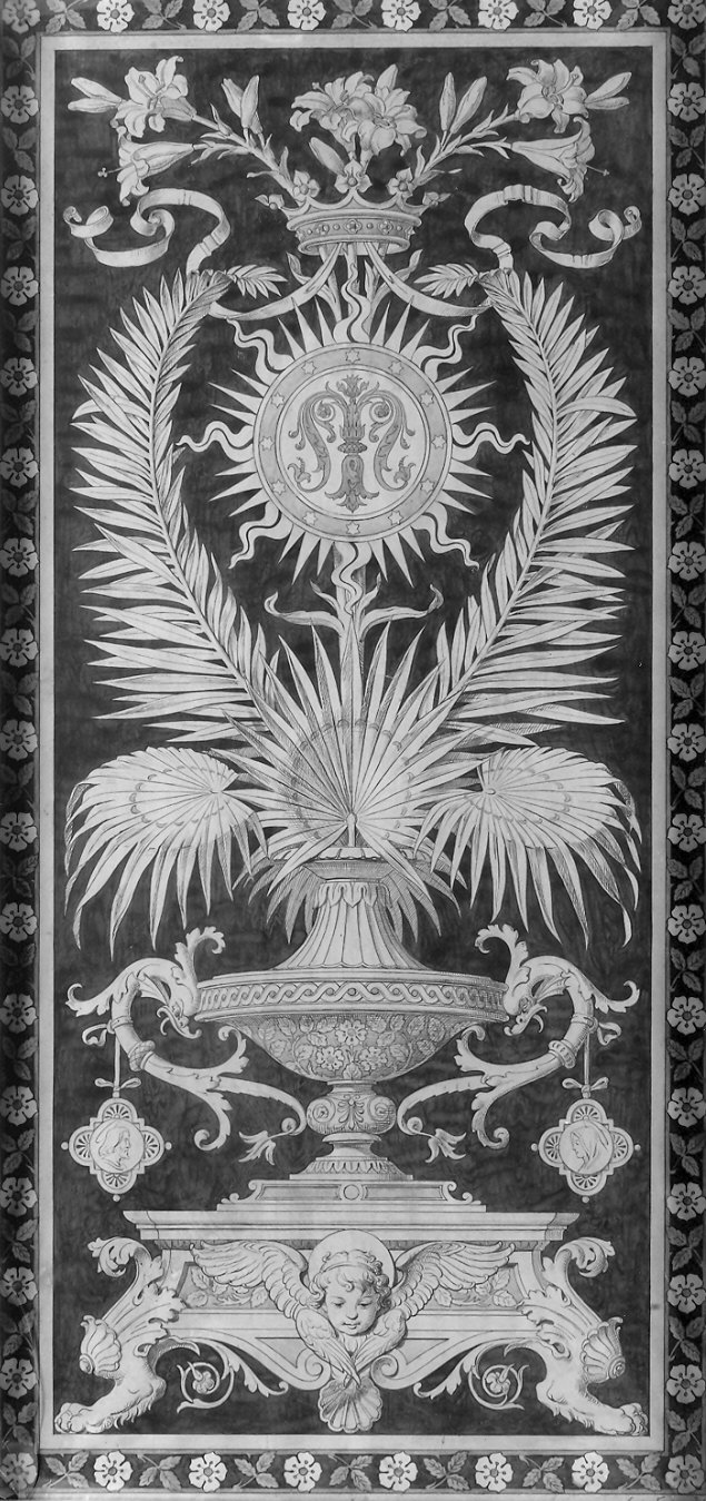 studio di motivi decorativi (dipinto) di Terzi Maria (primo quarto sec. XX)