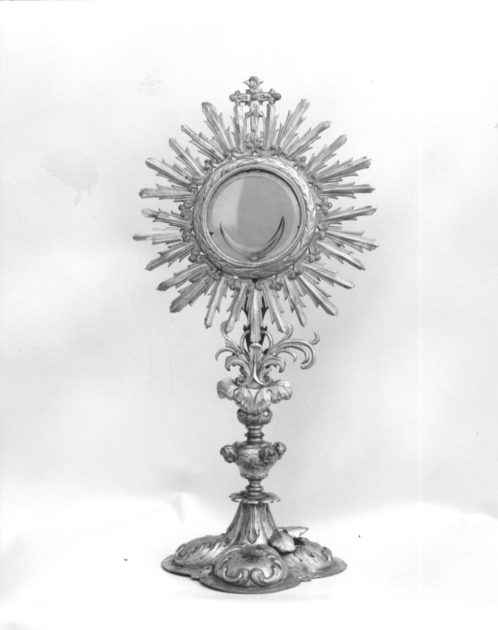 ostensorio - a raggiera - ambito Italia settentrionale (seconda metà sec. XIX)