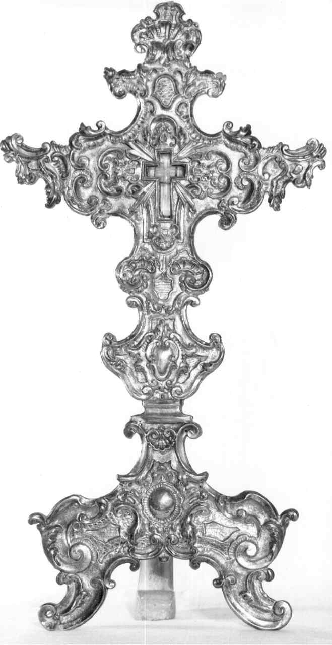 stauroteca - ambito parmense (metà sec. XVIII)