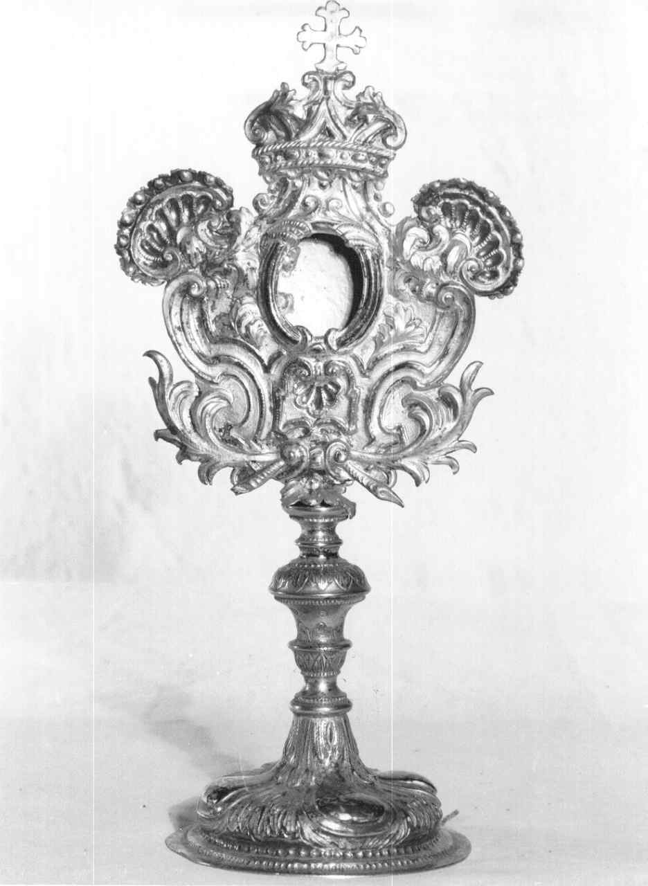 reliquiario - a ostensorio - ambito parmense (terzo quarto sec. XVIII)