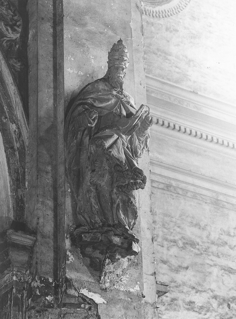 Papa dell'Ordine Carmelitano (statua) - ambito ticinese (sec. XVII)