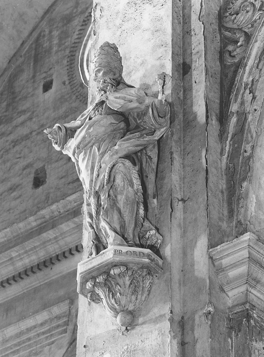 Papa dell'Ordine Carmelitano (statua) - ambito ticinese (sec. XVII)