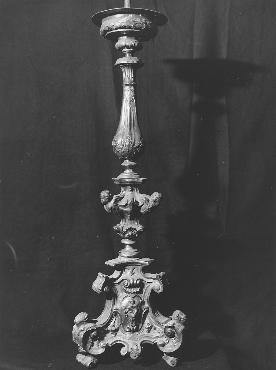 candeliere d'altare, serie di Barbieri Domenico (sec. XVIII)
