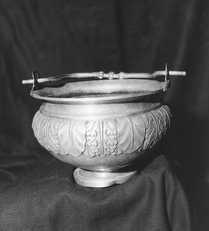 secchiello per l'acqua benedetta, elemento d'insieme di Pelizza Ferdinando (sec. XIX)