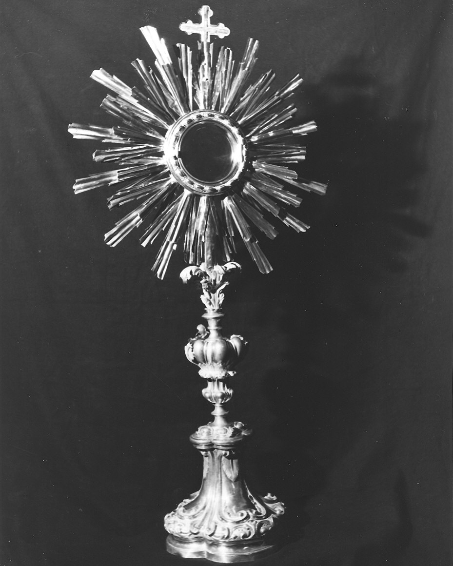 ostensorio - a raggiera di Mantelli Gaspare (attribuito), Capitassi Francesco (secc. XVII/ XVIII, sec. XVIII)