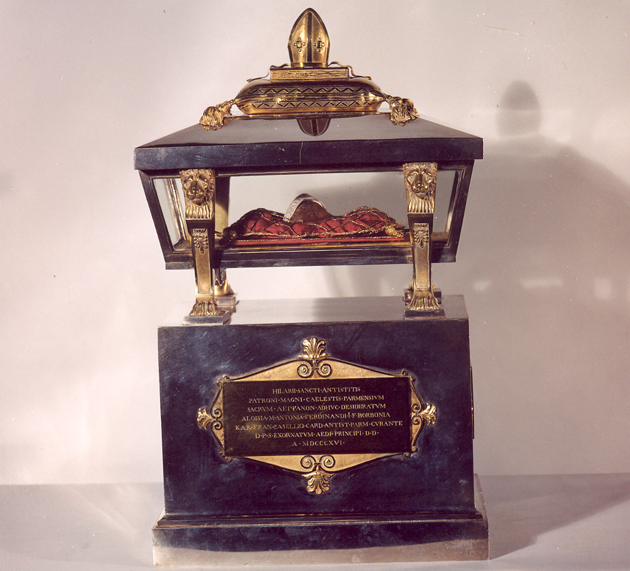 reliquiario a teca - a urna di Vernazzi Luigi, Bertoluzzi Giuseppe (sec. XIX)