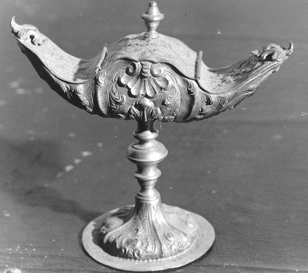 navicella portaincenso, elemento d'insieme - ambito parmense (terzo quarto sec. XVIII)