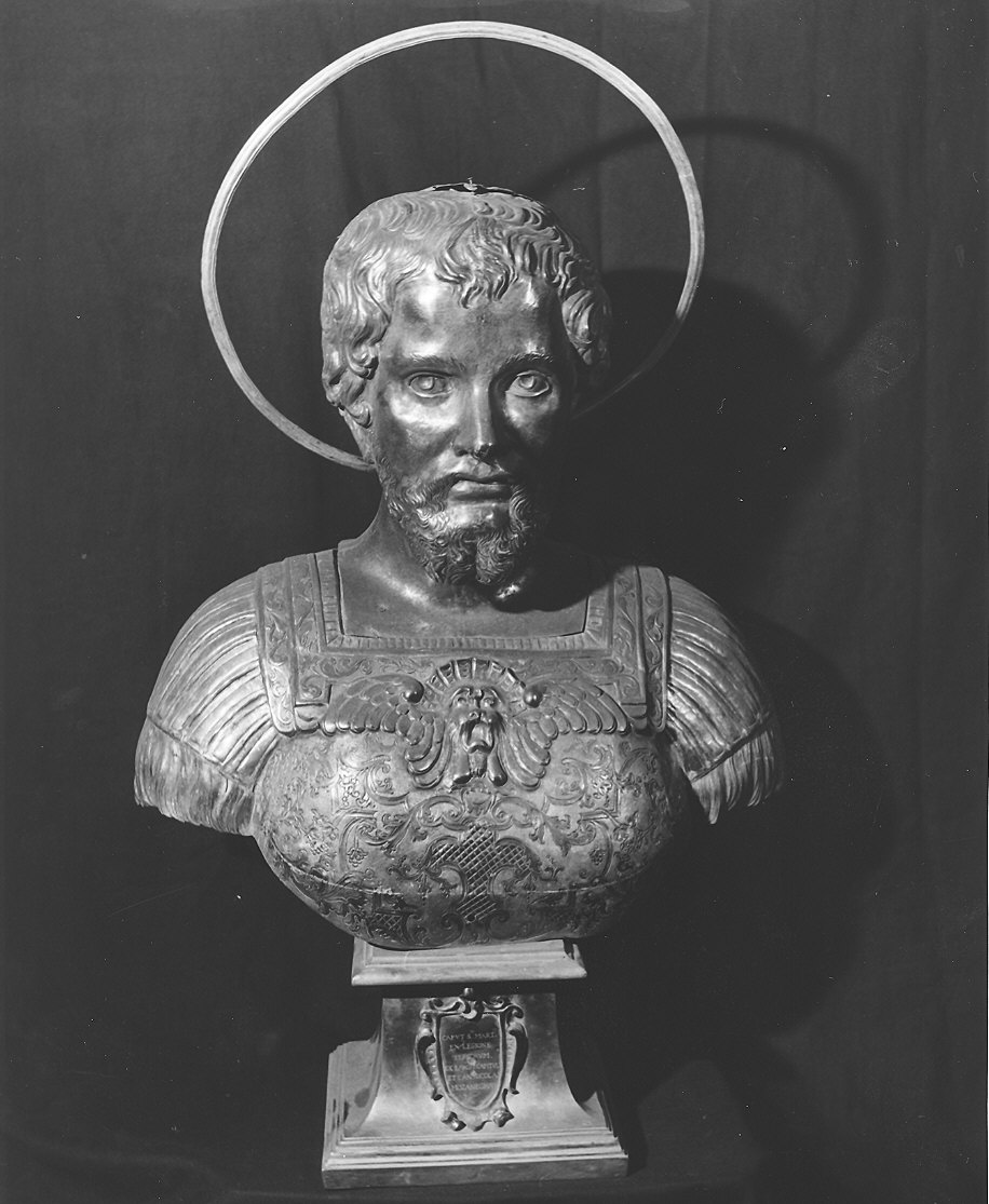 reliquiario - a busto di Dossena Bartolomeo (attribuito), Schepers Livio Vittorio, Barbieri Stefano (sec. XVII, sec. XVIII)