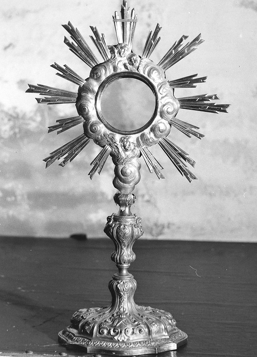 ostensorio - a raggiera di Froni Giovanni (sec. XVIII)