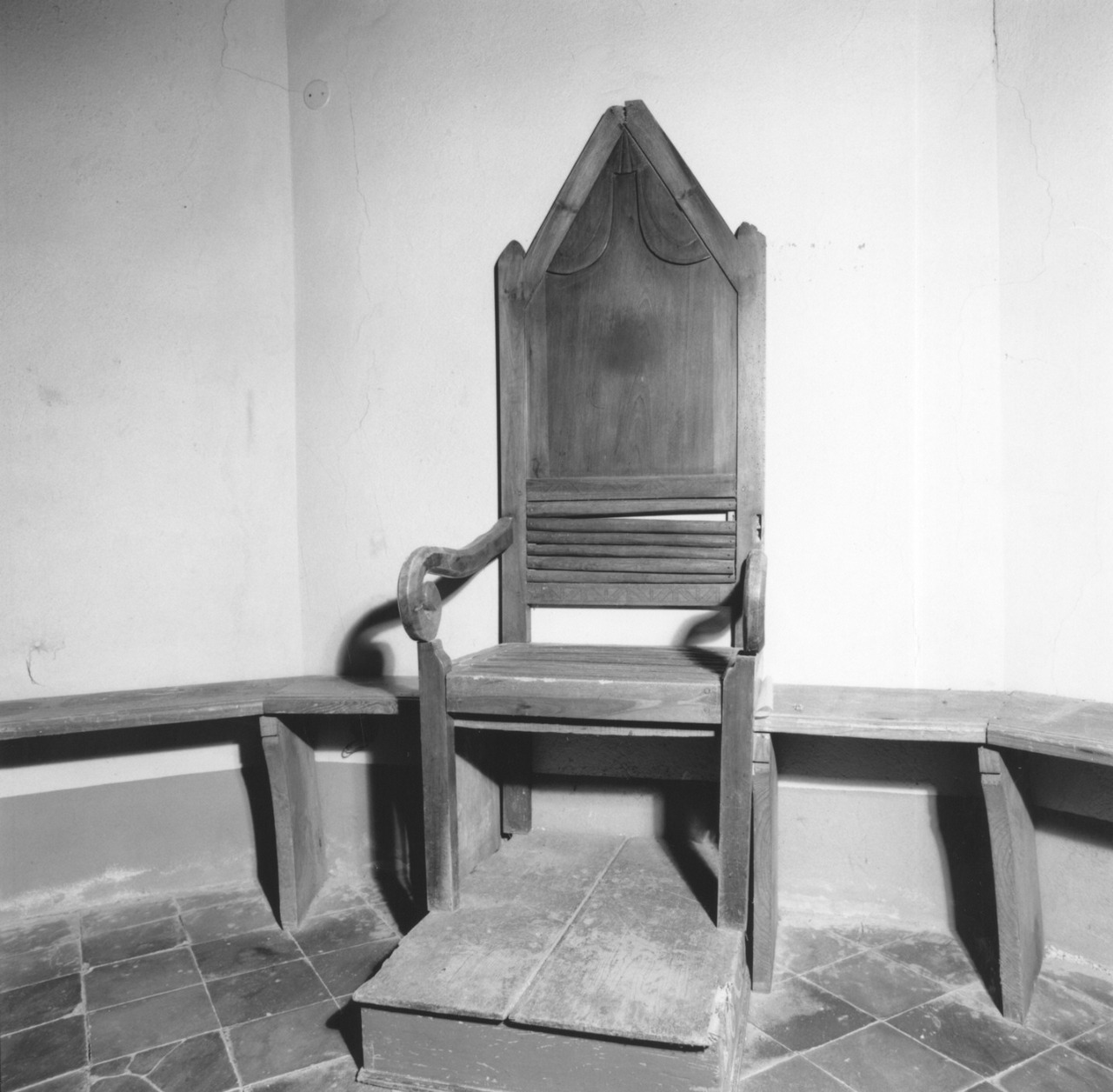 scranno - ambito parmense (sec. XIX)