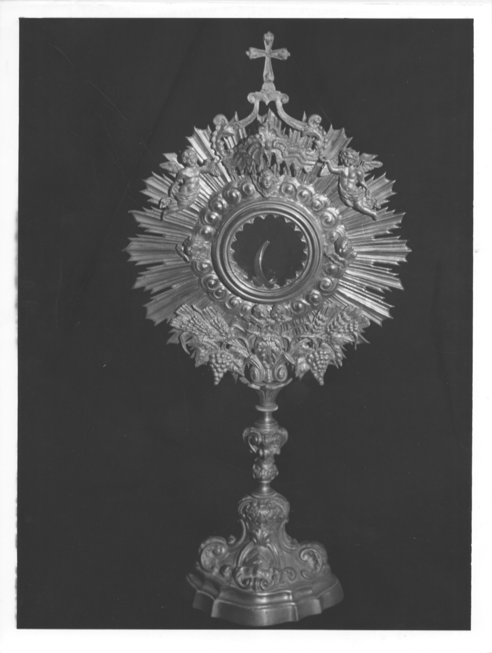 ostensorio - a raggiera - produzione Italia settentrionale (fine/inizio secc. XIX/ XX)