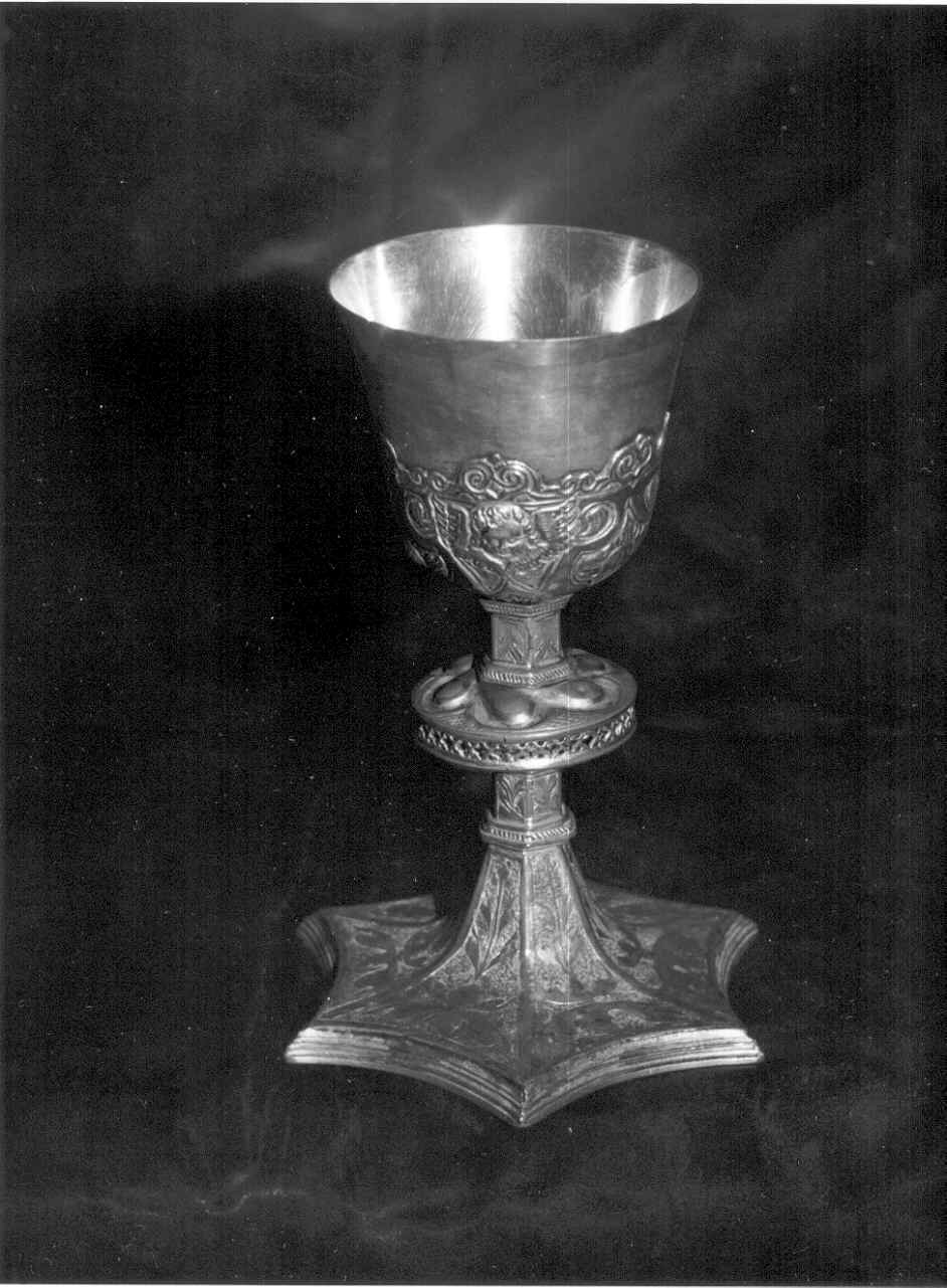 calice - ambito emiliano (fine, inizio sec. XV, sec. XVII)