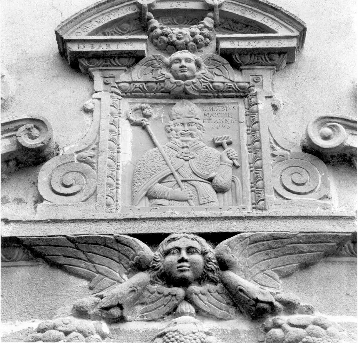 Maestà di San Biagio, San Biagio (rilievo) - ambito parmense (sec. XVII)