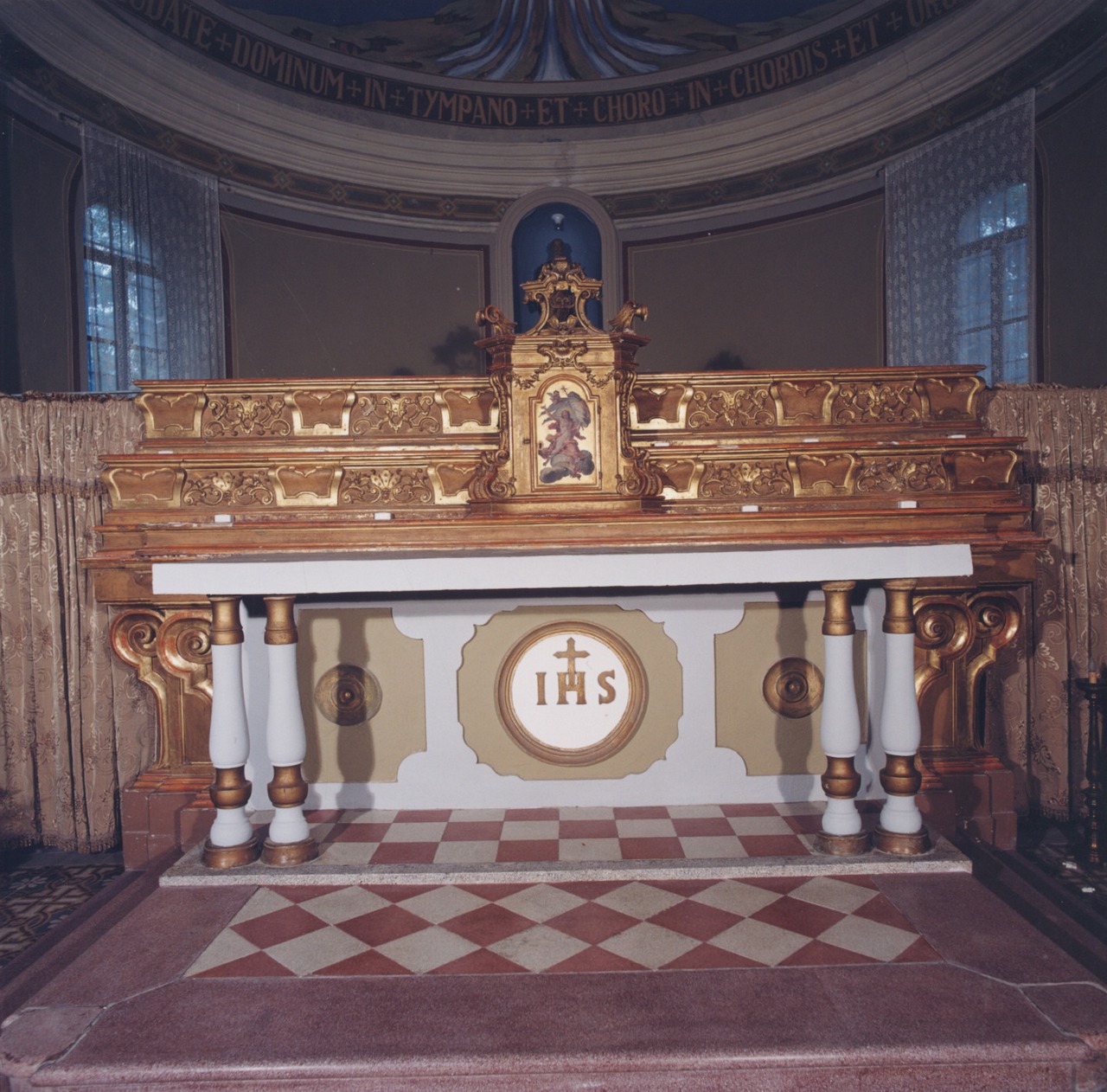 altare maggiore - ambito parmense (seconda metà sec. XIX)