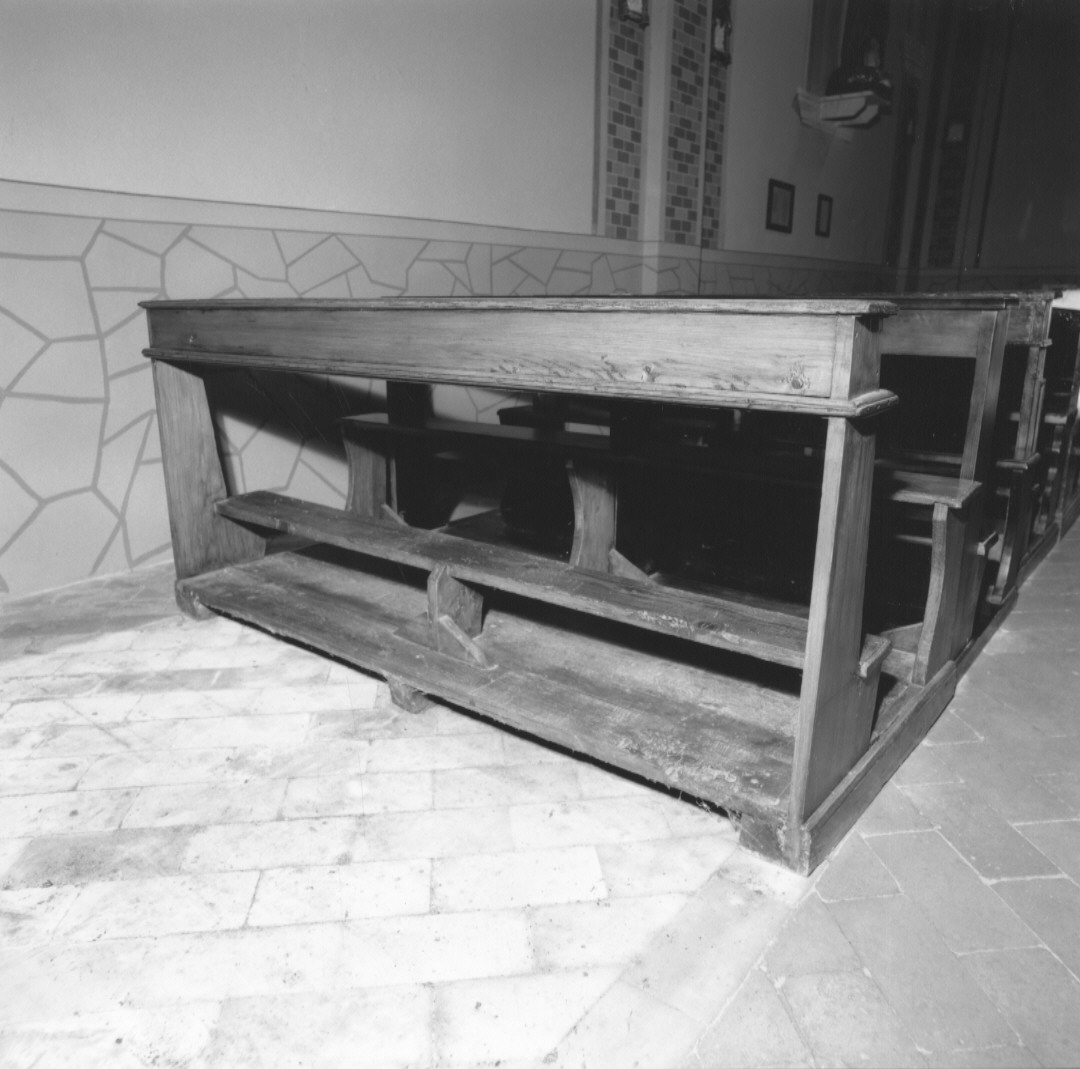 banco da chiesa, serie - produzione parmense (inizio sec. XX)