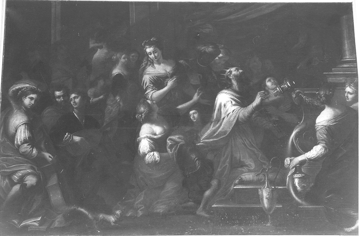 Salomone adora gli idoli (dipinto) - ambito genovese (sec. XVII)