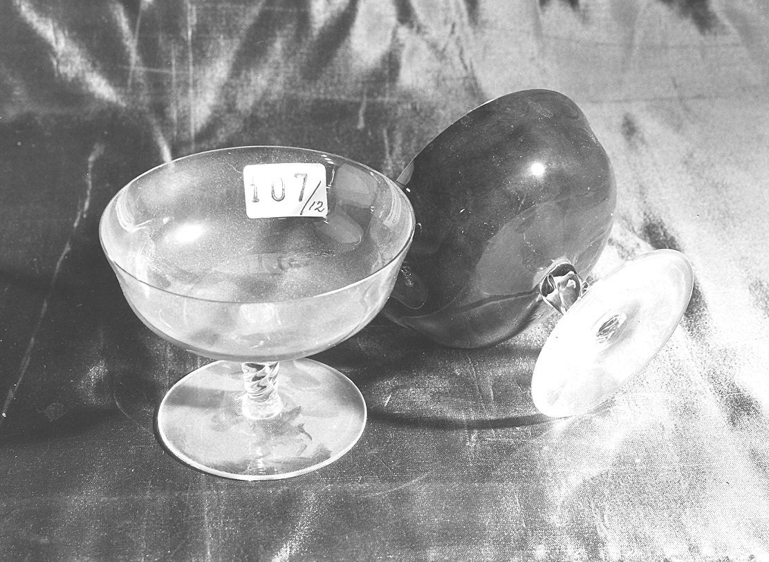 servizio di bicchieri a calice, insieme - produzione italiana (metà sec. XX)