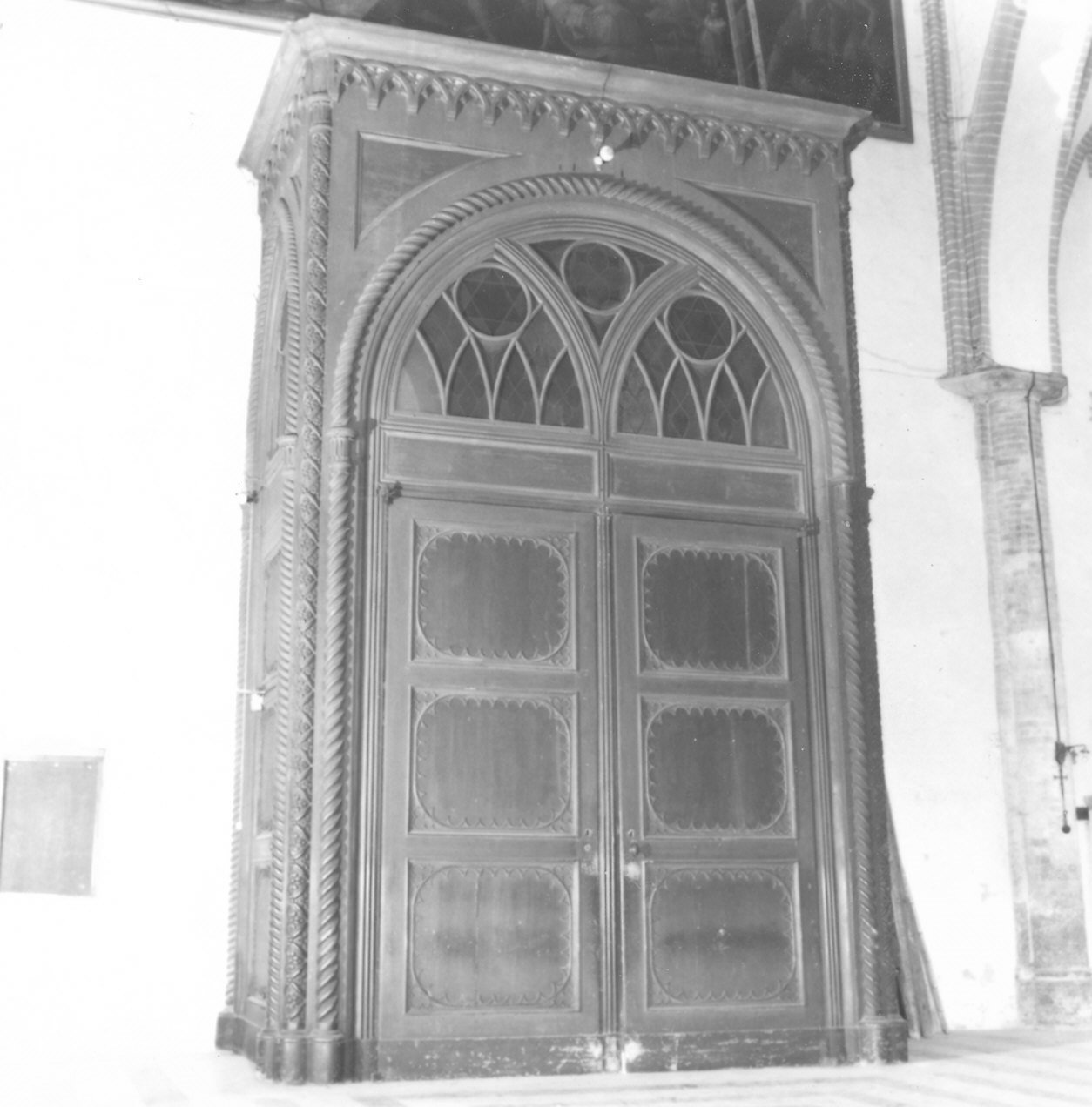 bussola d'ingresso di Baini Giuseppe, Bolgè (sec. XIX)