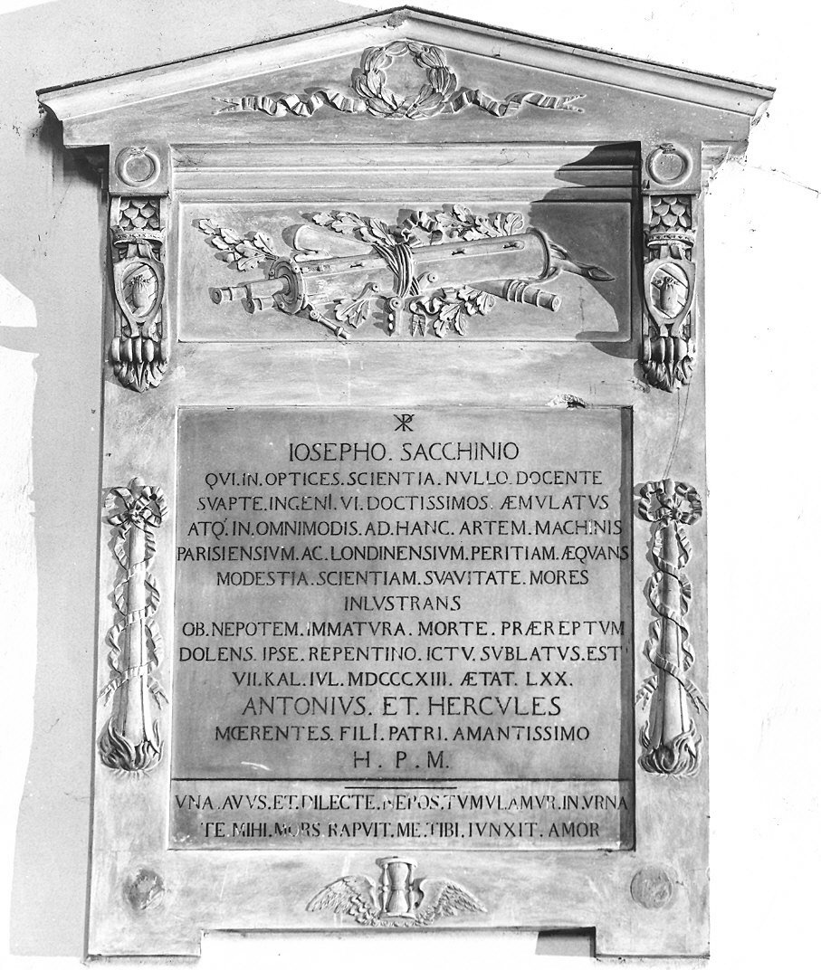 lapide tombale - ambito piacentino (sec. XIX)