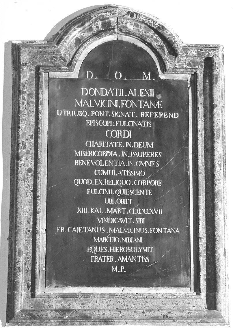 lapide tombale - ambito piacentino (sec. XVIII)