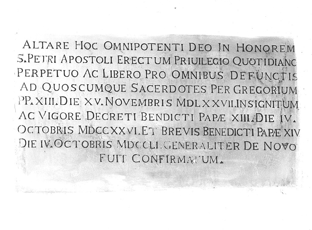 lapide - ambito piacentino (sec. XVIII)