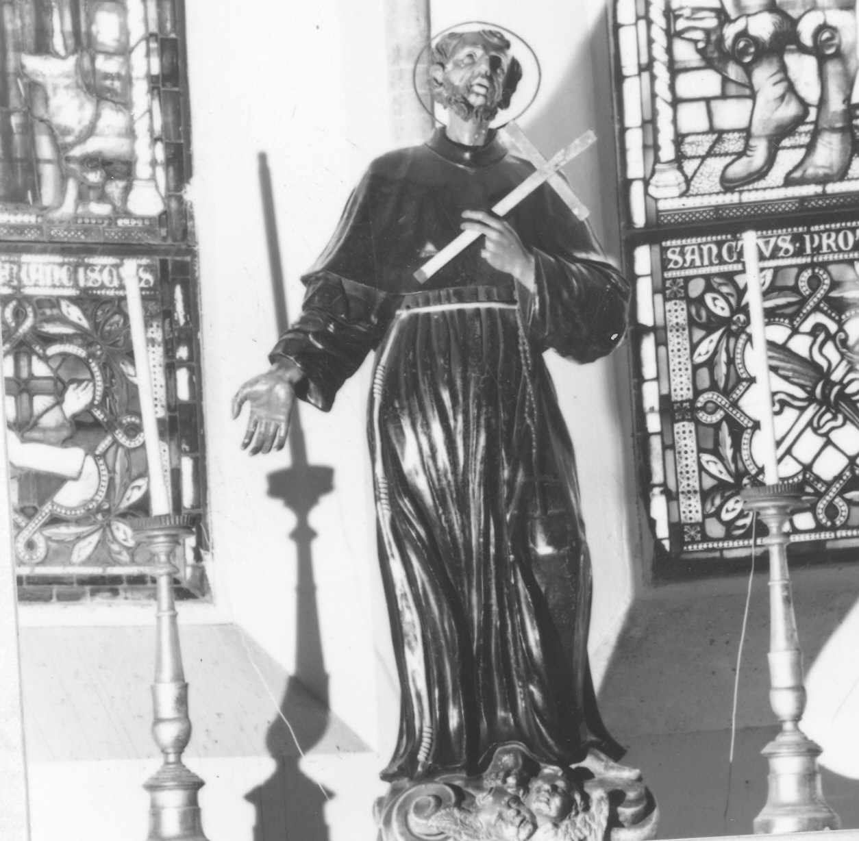 San Francesco d'Assisi (statua) - ambito piacentino (metà sec. XVII)