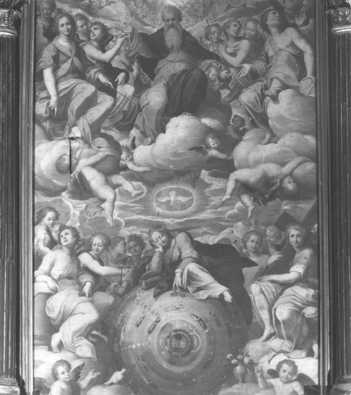 Immacolata Concezione e Dio Padre (dipinto) di Trotti Giovan Battista detto Malosso (sec. XVII)