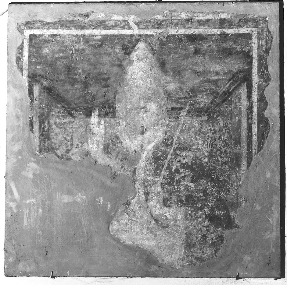 Papa Urbano V benedicente (dipinto, frammento) - ambito emiliano (inizio sec. XV)