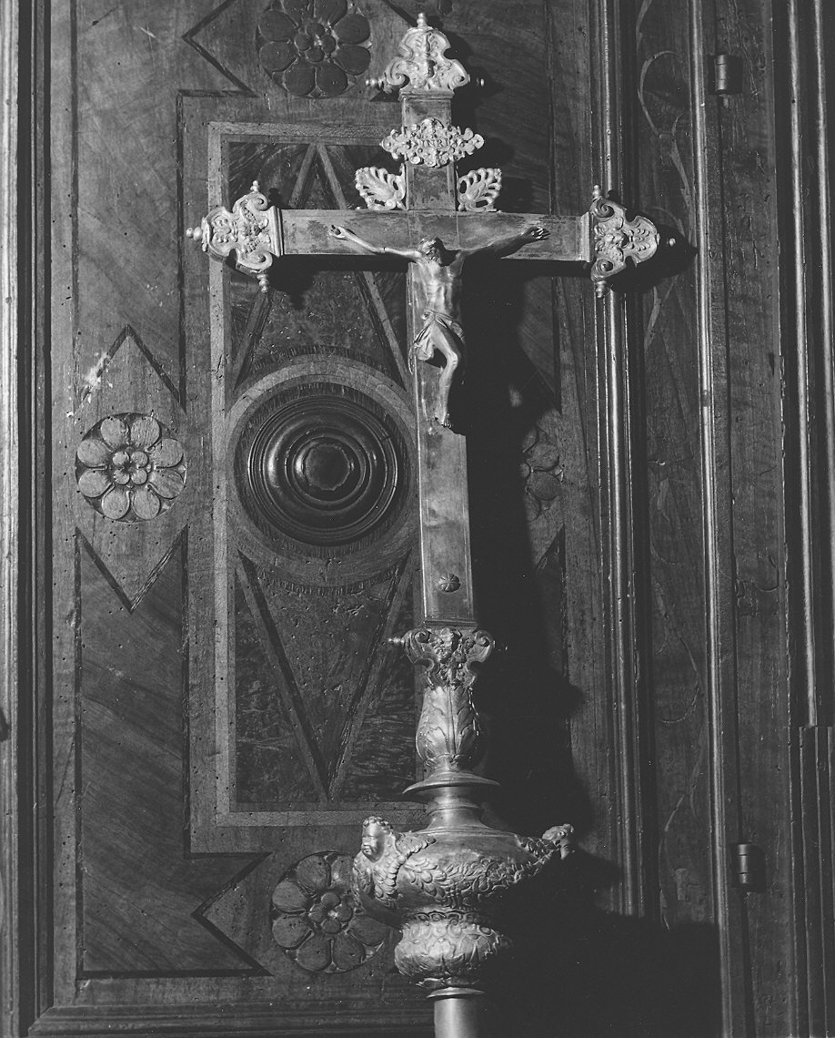 croce processionale di Vernazzi Luigi - ambito parmense (sec. XVII, sec. XIX)