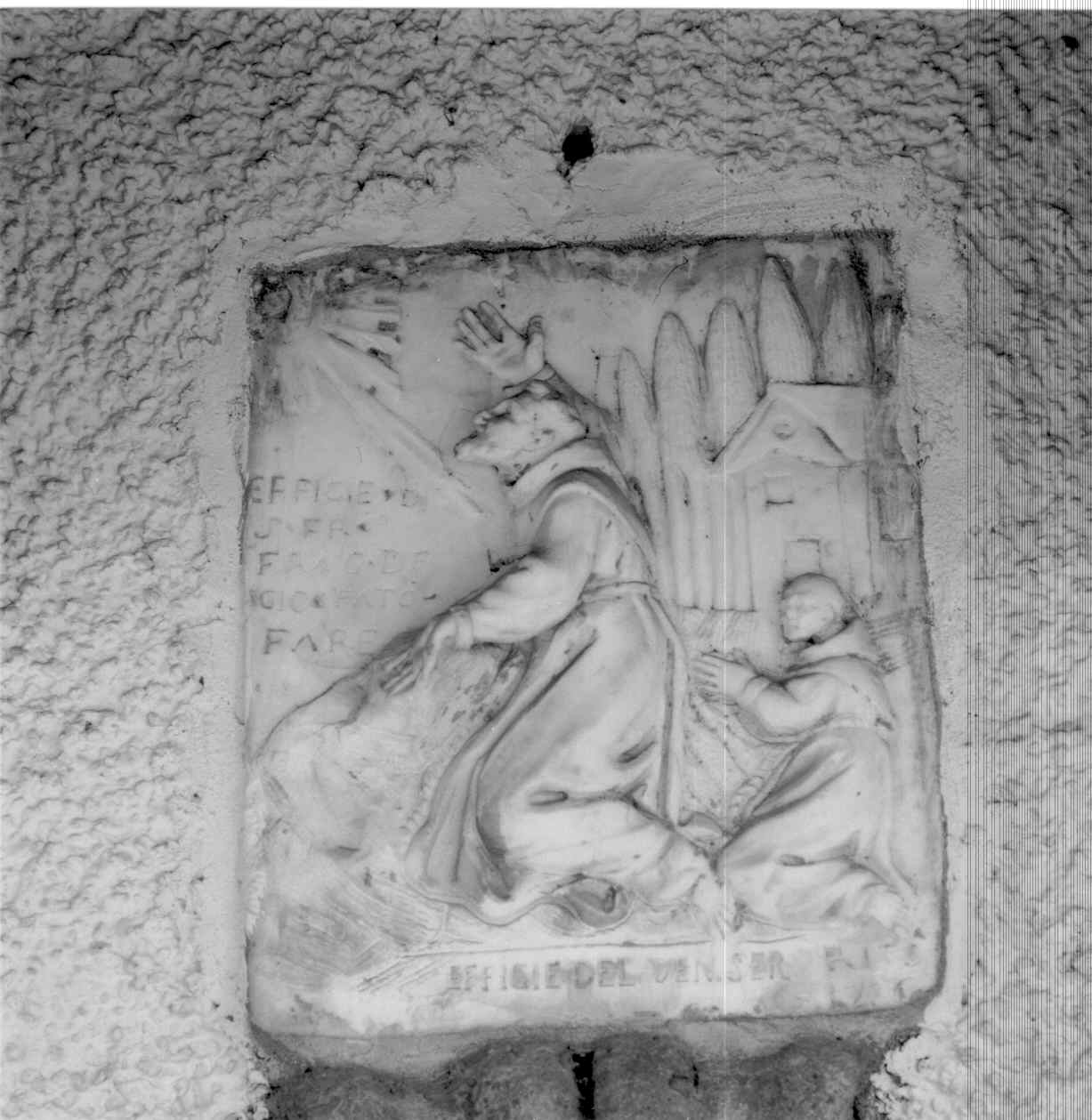 Maestà di San Ruffino, San Francesco d'Assisi riceve le stimmate (rilievo) - ambito carrarese (sec. XVIII)