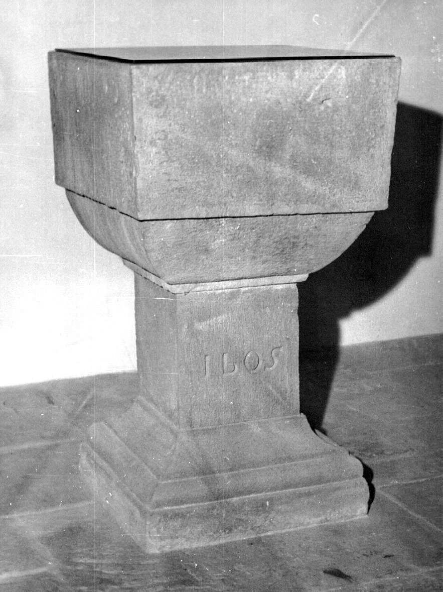 fonte battesimale - ambito parmense (sec. XVII)