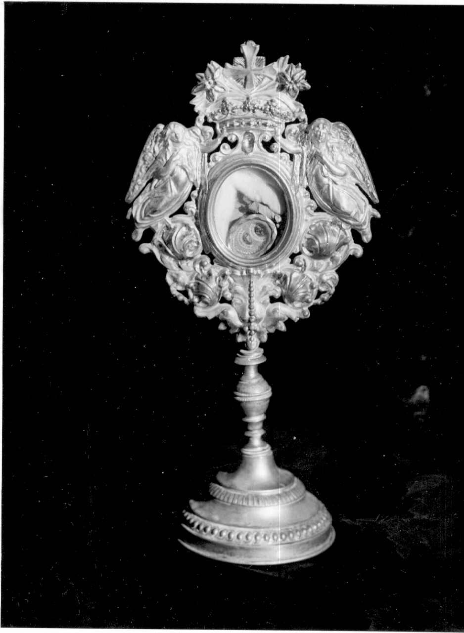 reliquiario - a ostensorio - produzione Italia settentrionale (prima metà sec. XX)