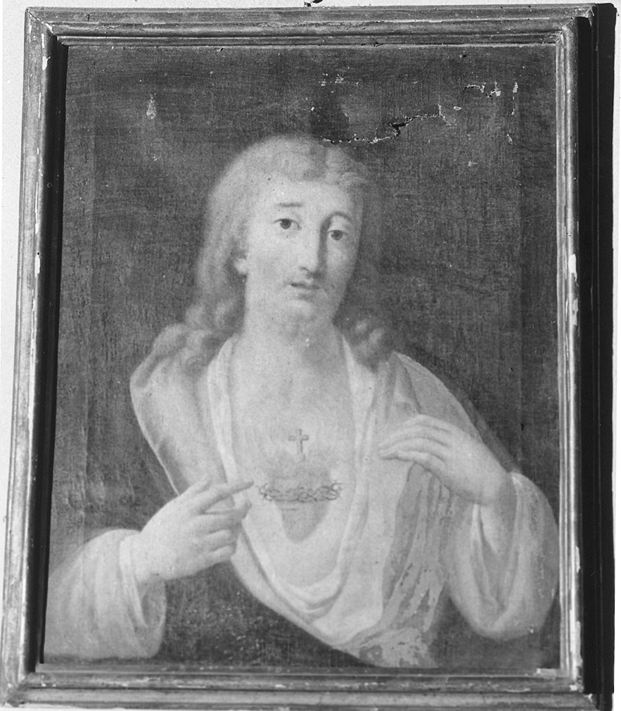 Sacro Cuore di Gesù (dipinto) di Muzzi Domenico (fine sec. XVIII)
