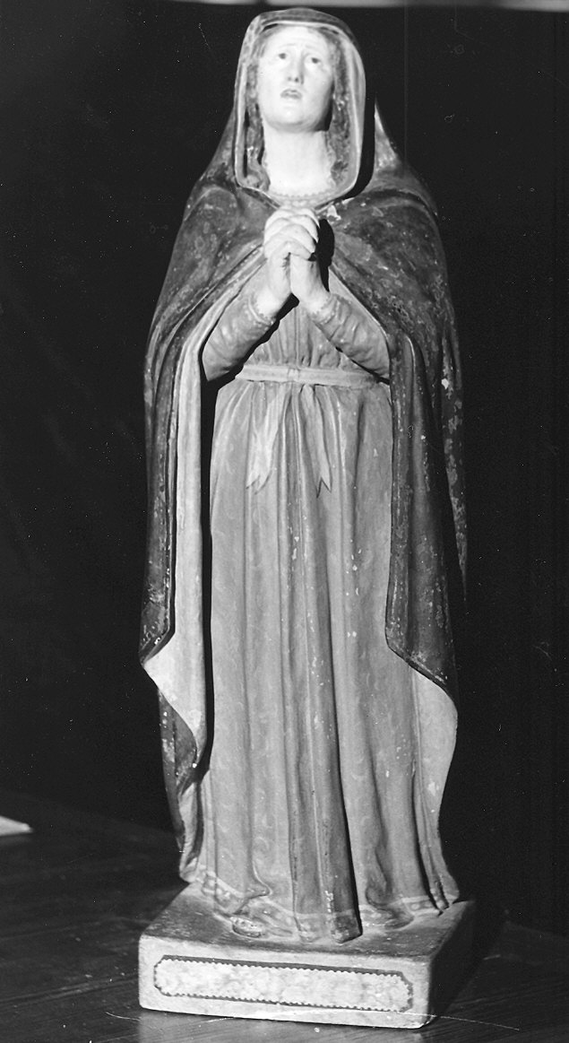 Madonna orante (scultura) di Sbravati Giuseppe (scuola) (ultimo quarto sec. XVIII)