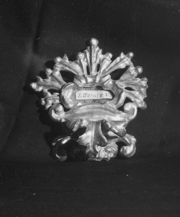 reliquiario - a tabella - ambito parmense (sec. XVIII)