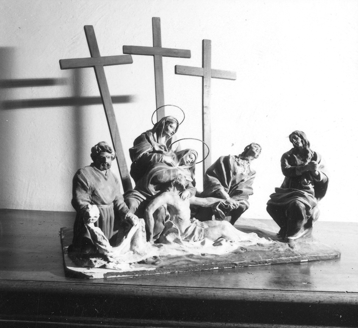 deposizione di Cristo dalla croce (gruppo scultoreo) - ambito bolognese (sec. XVIII)