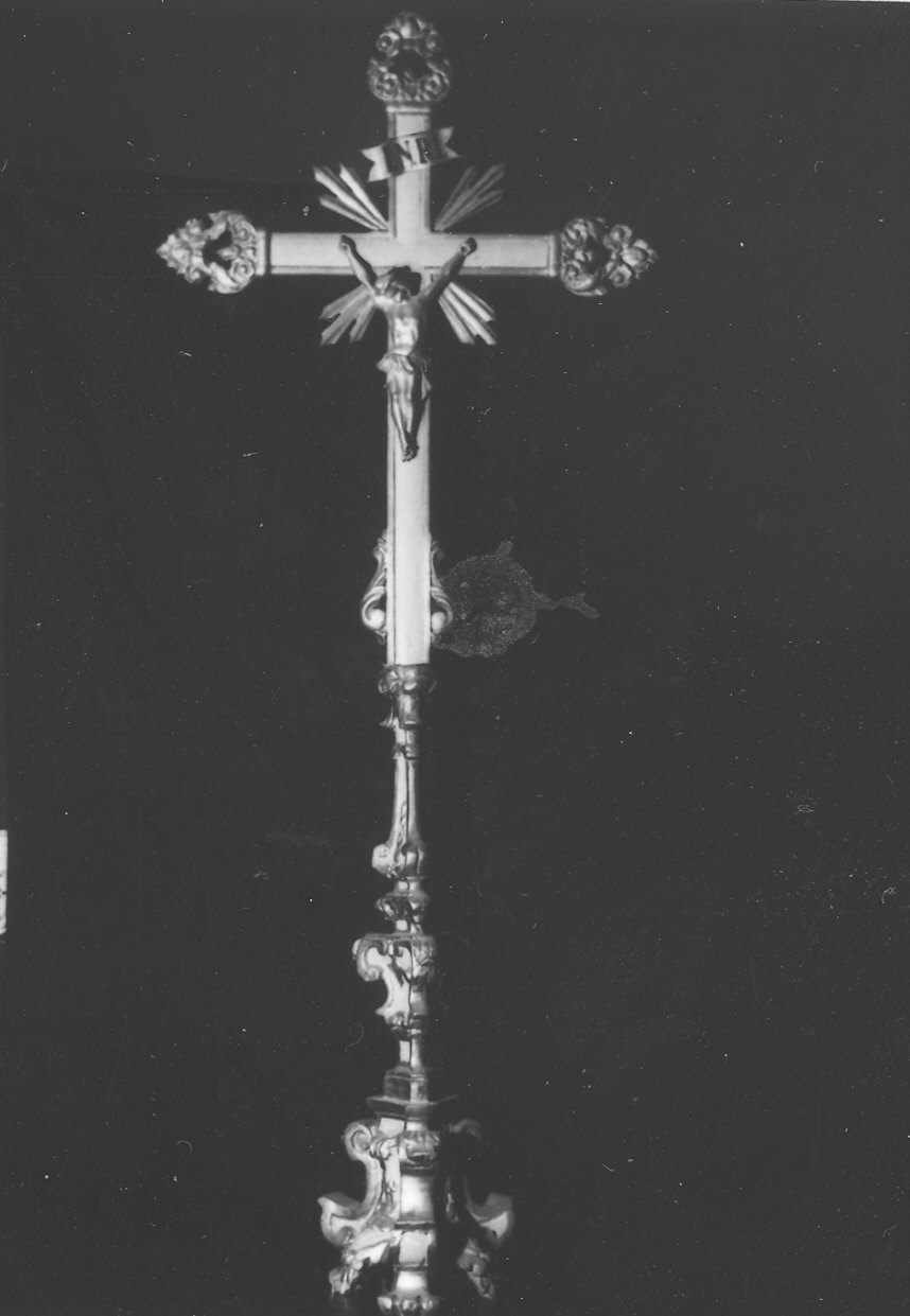croce d'altare, elemento d'insieme - ambito parmense (seconda metà sec. XVIII)