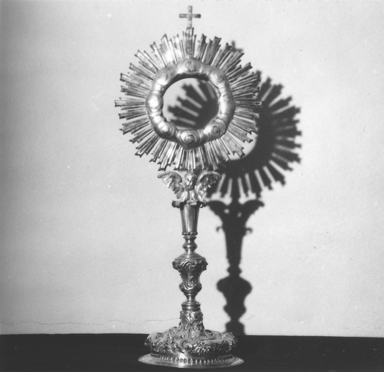 ostensorio - a raggiera - ambito emiliano (metà sec. XVIII)