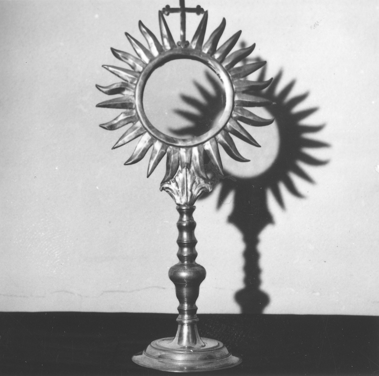 ostensorio - a raggiera - ambito parmense (inizio sec. XIX)