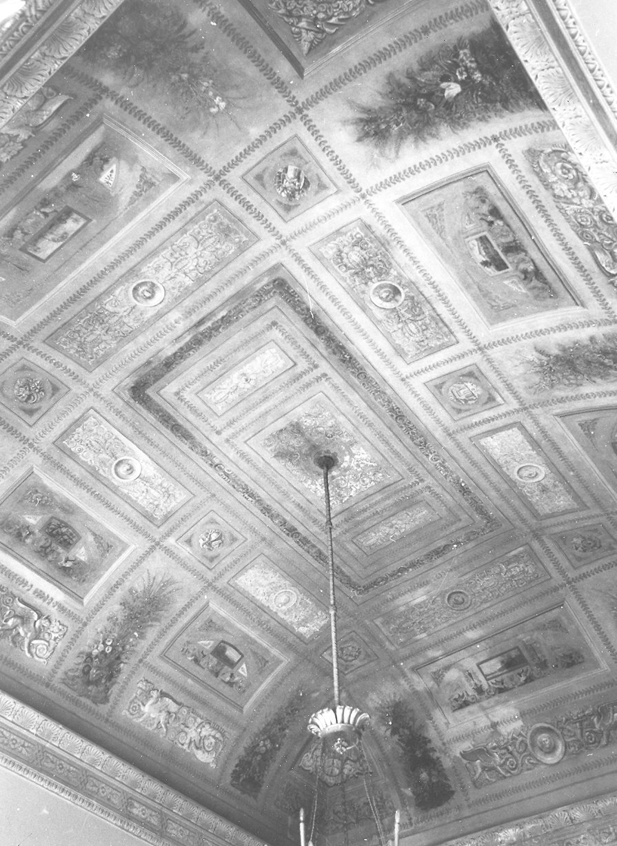 grottesche (decorazione pittorica) di Ercole Giovanni Battista (cerchia) (prima metà sec. XIX)