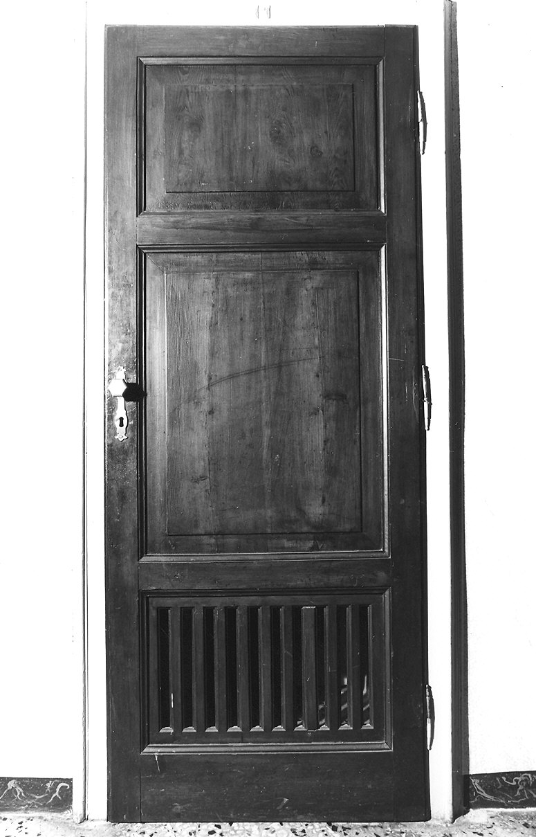 porta - ad un battente, serie - ambito piacentino (sec. XIX)