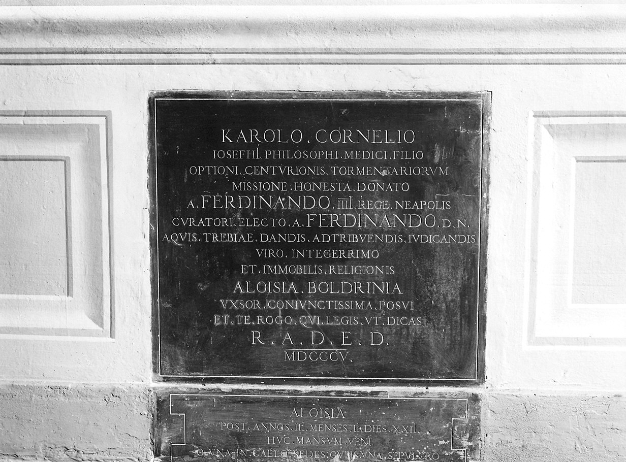 lapide - ambito piacentino (sec. XVIII)