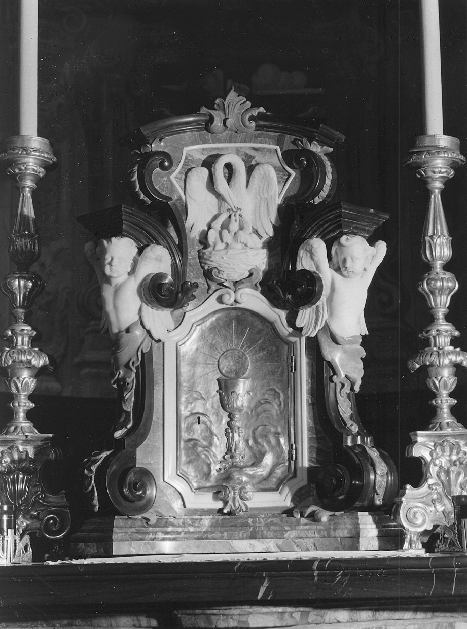 tabernacolo - a frontale architettonico di Berzolla Pietro (prima metà sec. XX)