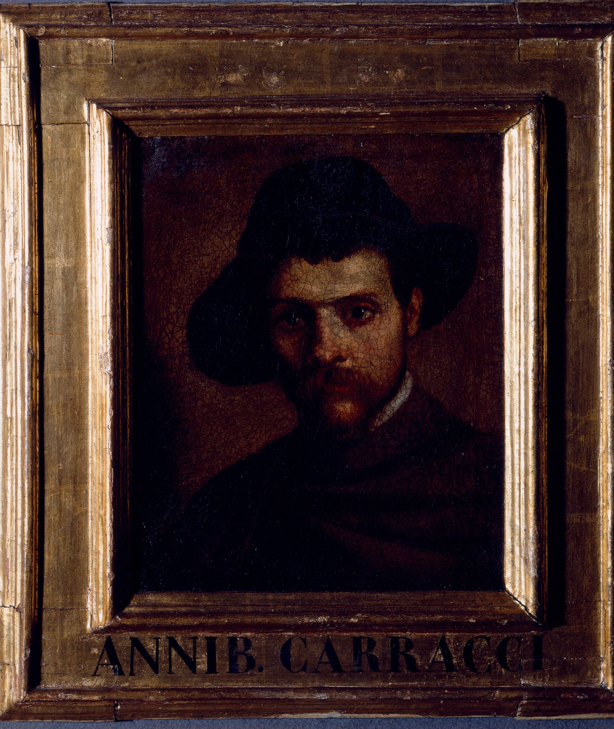 autoritratto (dipinto) di Carracci Annibale (sec. XVI)