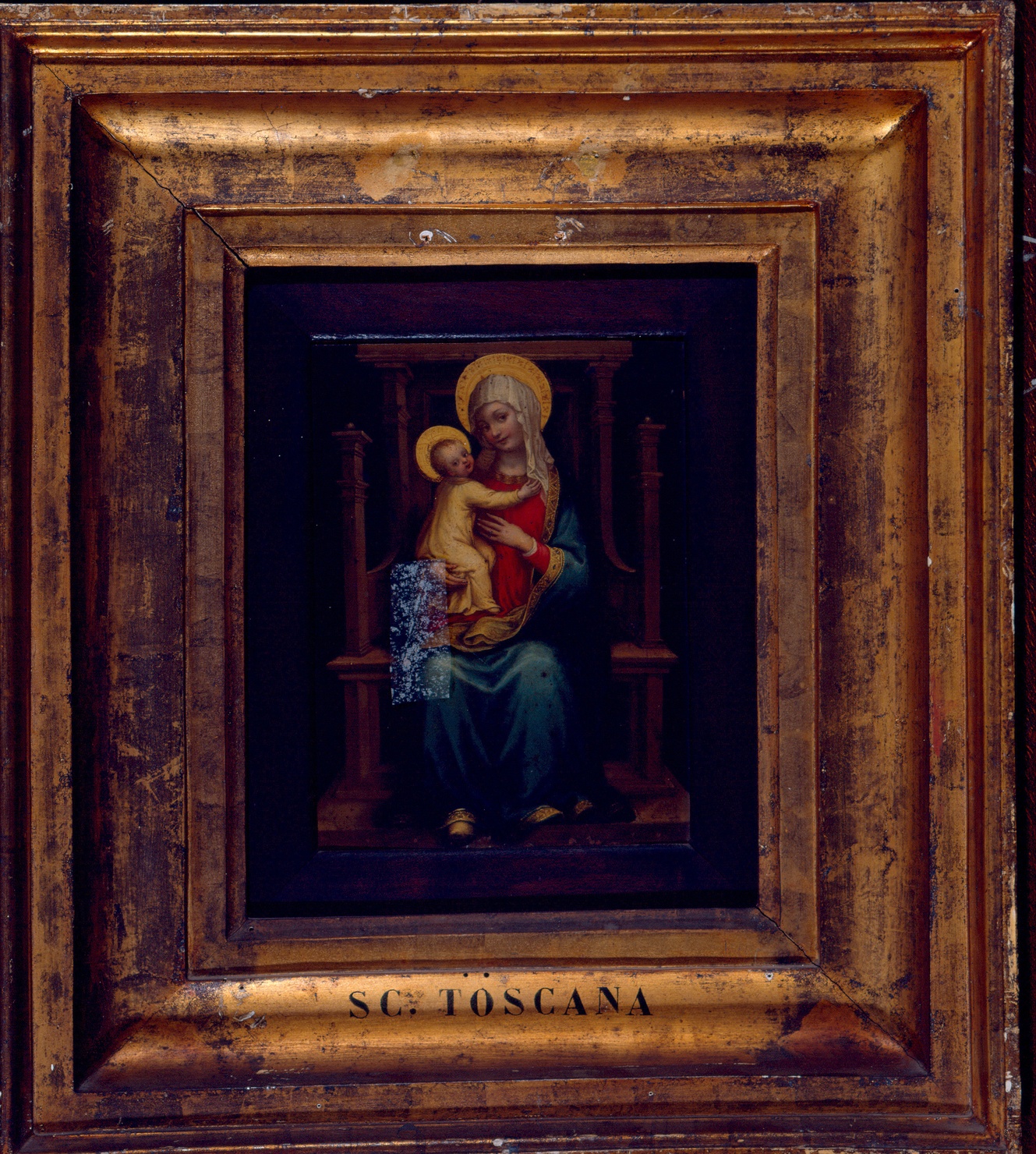 Madonna in trono con Bambino (dipinto) - ambito emiliano (fine/inizio secc. XV/ XVI)