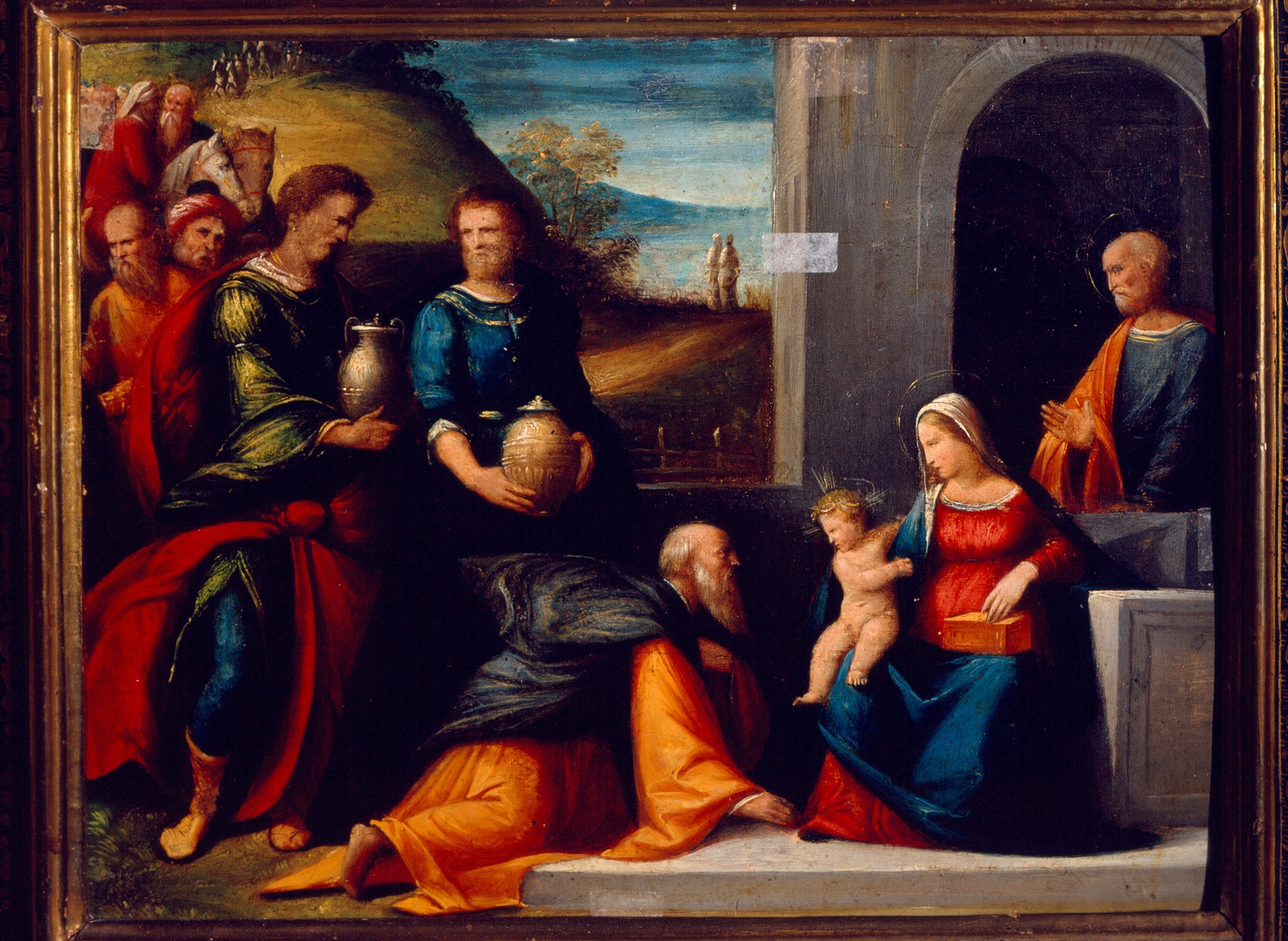 adorazione dei Re Magi (dipinto) di Tisi Benvenuto detto Garofalo (sec. XVI)