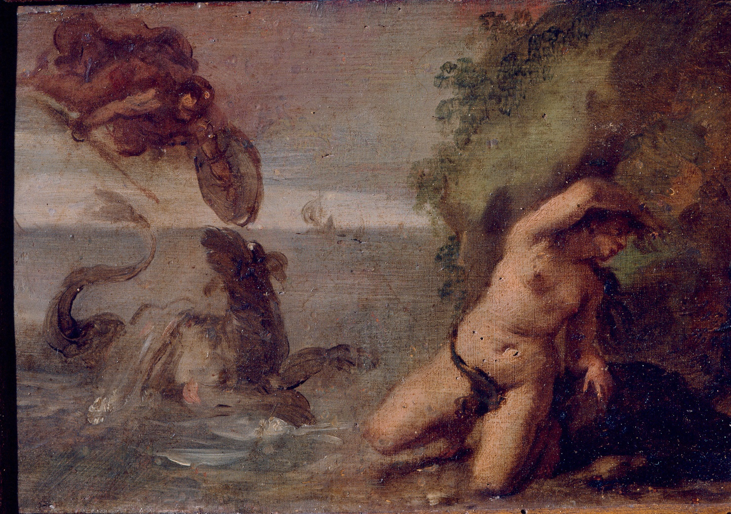 Perseo e Andromeda (dipinto) di Teniers David il Giovane (attribuito) (sec. XVII)