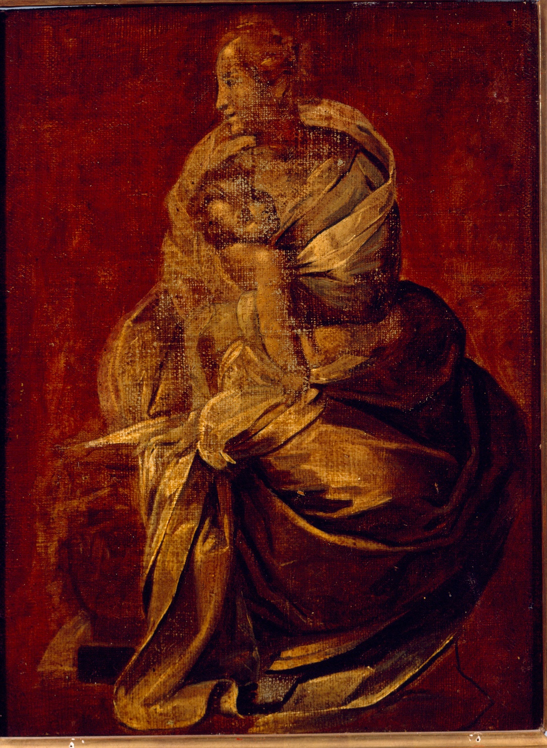 Madre e Bambino (dipinto) di Procaccini Giulio Cesare (bottega) (sec. XVII)