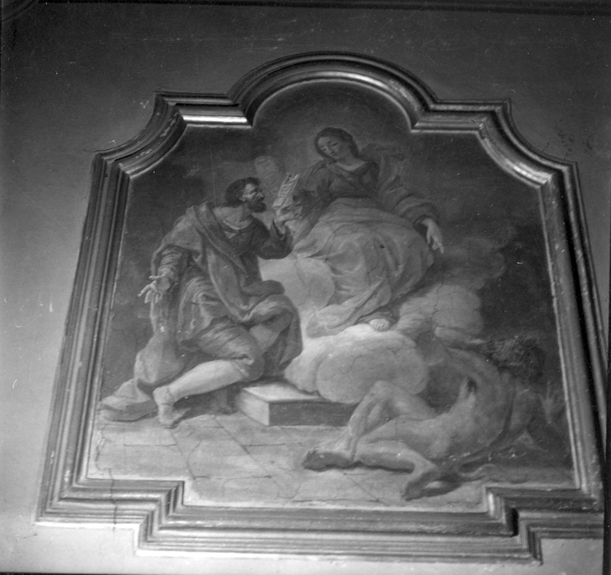La Vergine che vince la tentazione (dipinto) di Peroni Giuseppe (sec. XVIII)