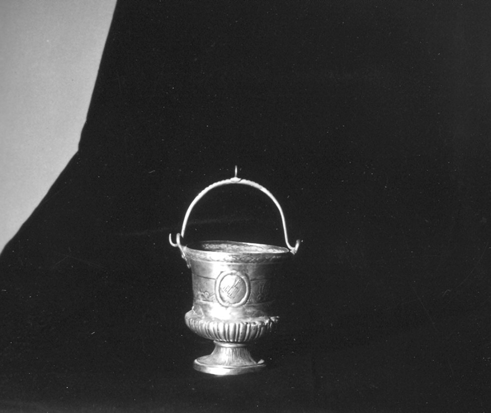 secchiello per l'acqua benedetta - ambito parmense (inizio sec. XIX)